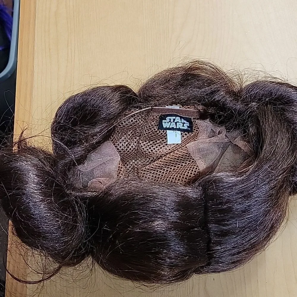 Star Wars Princess Leia 3pc Halloween Costume Wig Dress Belt Women's Medium 8-10 - Picture 11 of 11